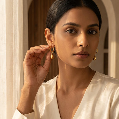 Aurelia Droplet Luxe Hoops