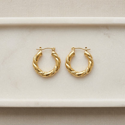 Elegant Premium Gold Hoop Earrings