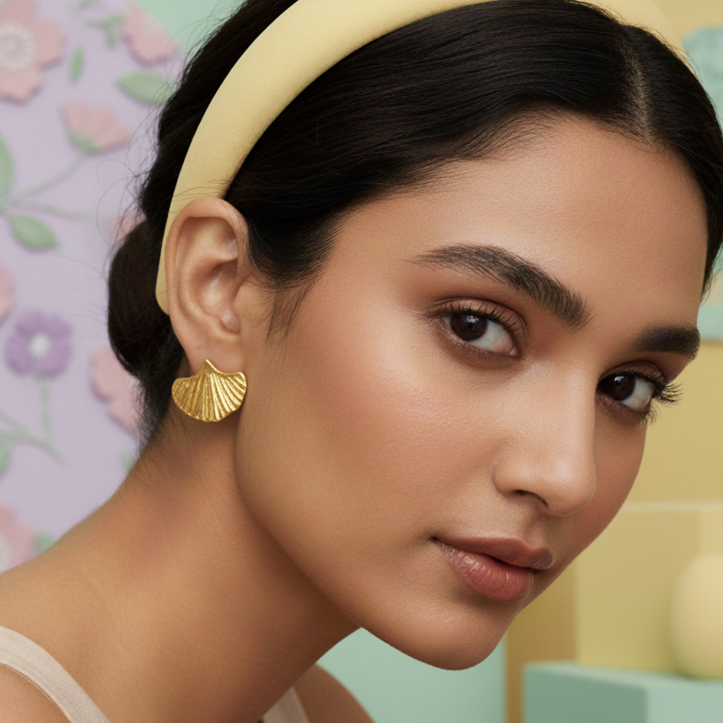 Aurelia Ginkgo Luxe Studs