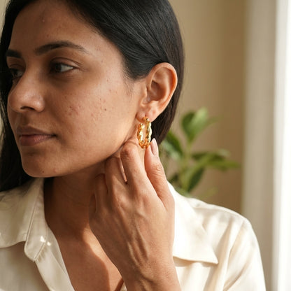 Elegant Premium Gold Hoop Earrings