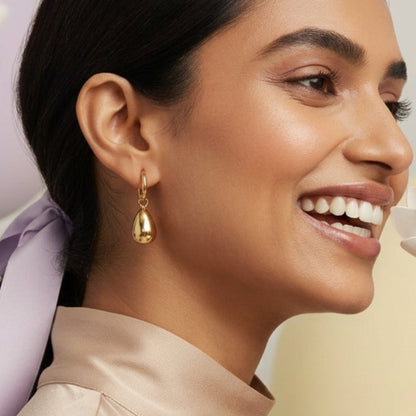 Aurelia Droplet Luxe Hoops