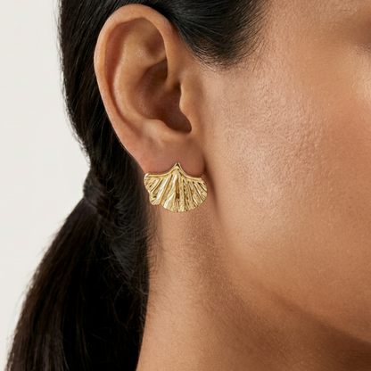 Aurelia Ginkgo Luxe Studs