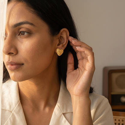 WovenHeart Textured Luxe Stud Earrings