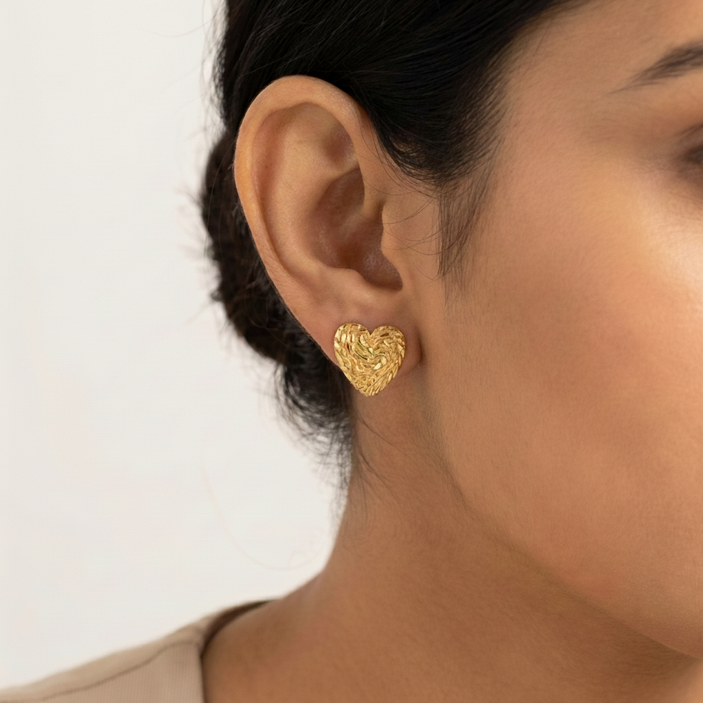WovenHeart Textured Luxe Stud Earrings