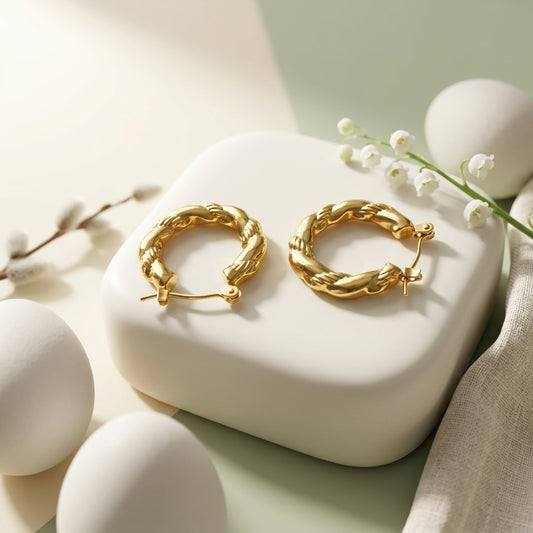 Elegant Premium Gold Hoop Earrings