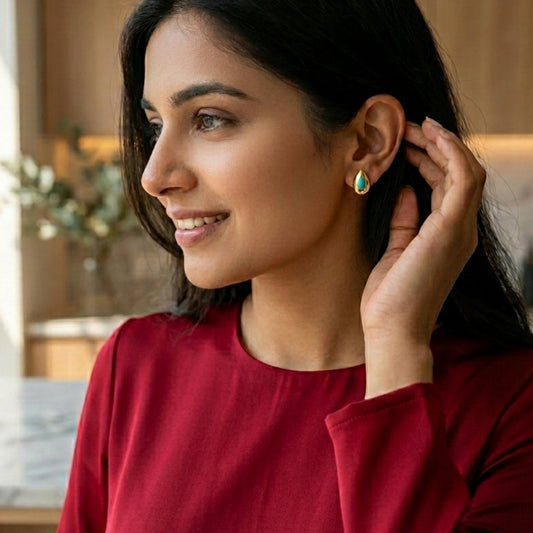 AquaDrop Luxe Stud Earrings