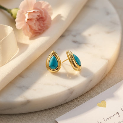 AquaDrop Luxe Stud Earrings