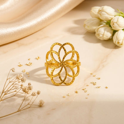 Flower Bloom Gold Ring
