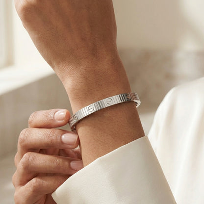 Classic Screw Silver Bracelet