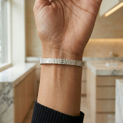 Classic Screw Silver Bracelet
