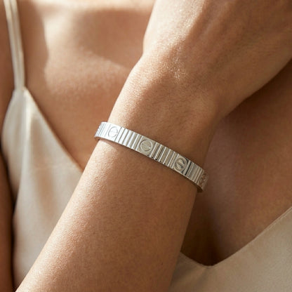 Classic Screw Silver Bracelet