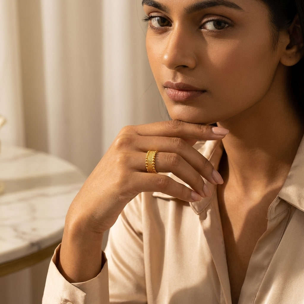 Aurelia Love Crown Gold Ring