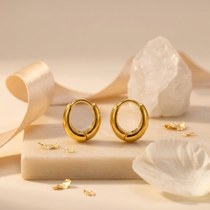 Celestia 925 Sterling Silver Hoop Earrings