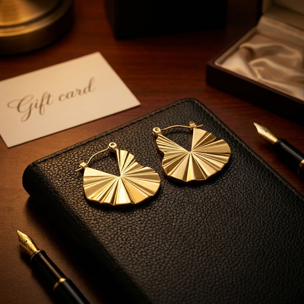 Solviera Gold Hoops Earrings