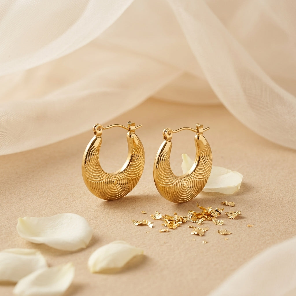 Aureline Orbit Gold Hoops