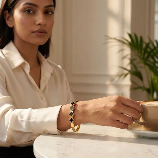 Black Clover Gold Bracelet