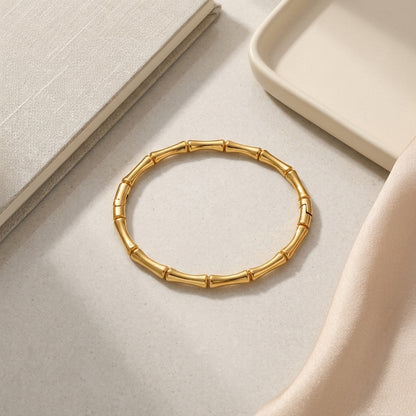 Luxe Bamboo Lock Bracelet