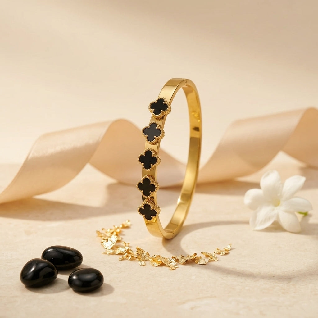 Black Clover Gold Bracelet