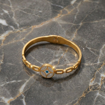 Elysian Evil Eye Gold Bracelet