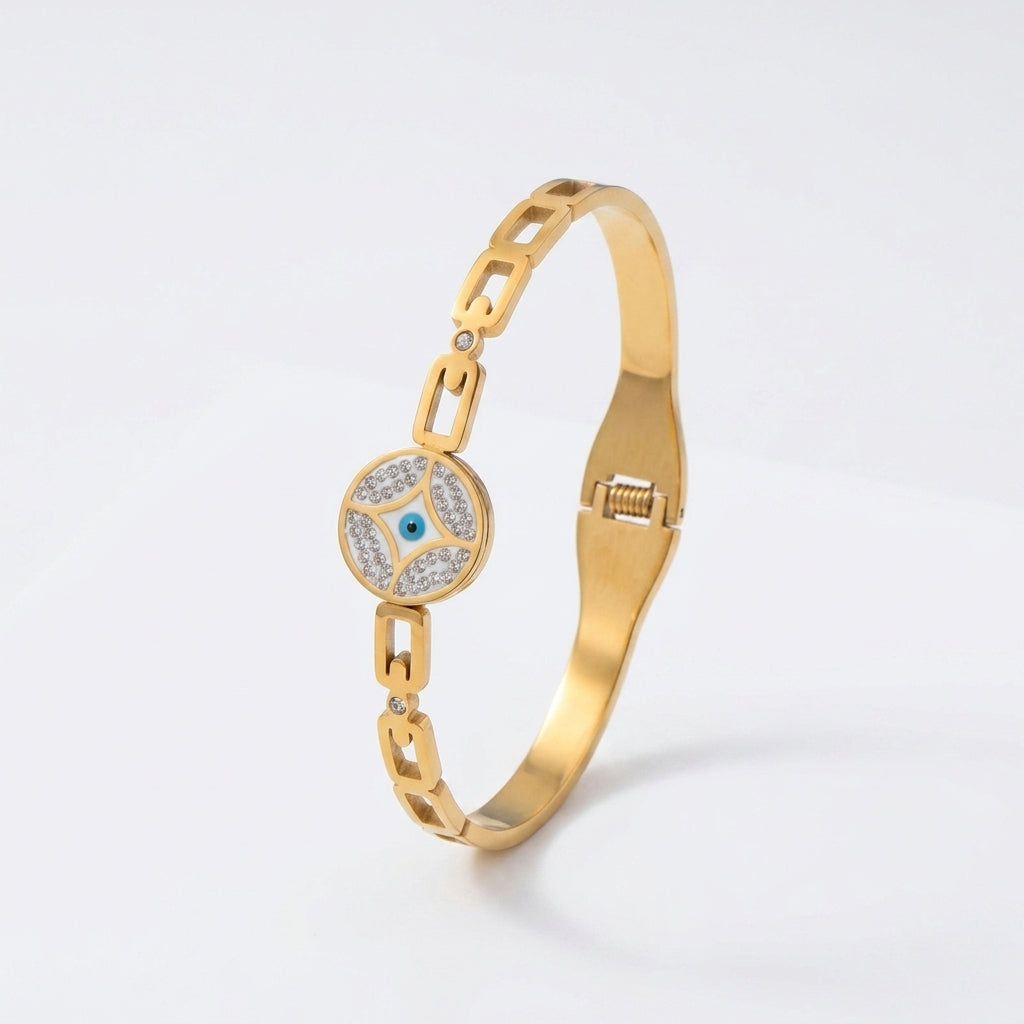Elysian Evil Eye Gold Bracelet