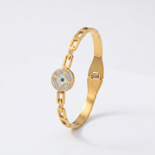 Elysian Evil Eye Gold Bracelet