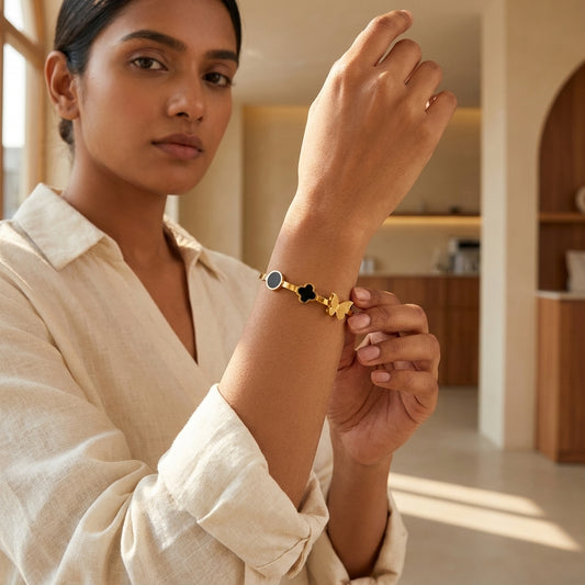 Celeste Noir Butterfly Bracelet