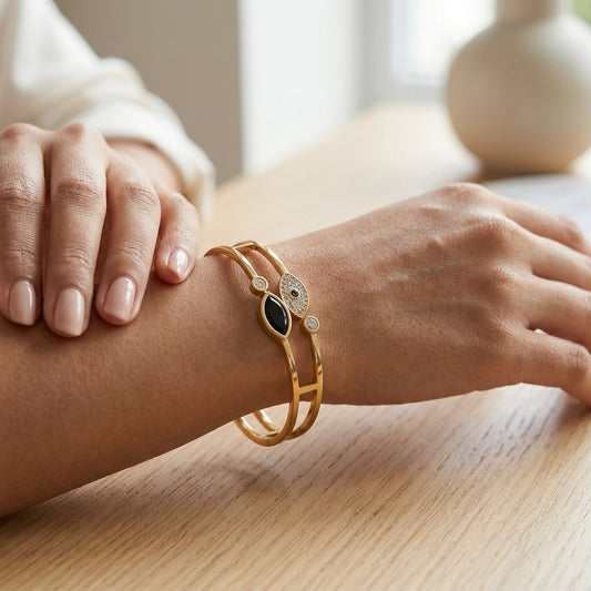 Noir Celeste Evil Eye Bracelet