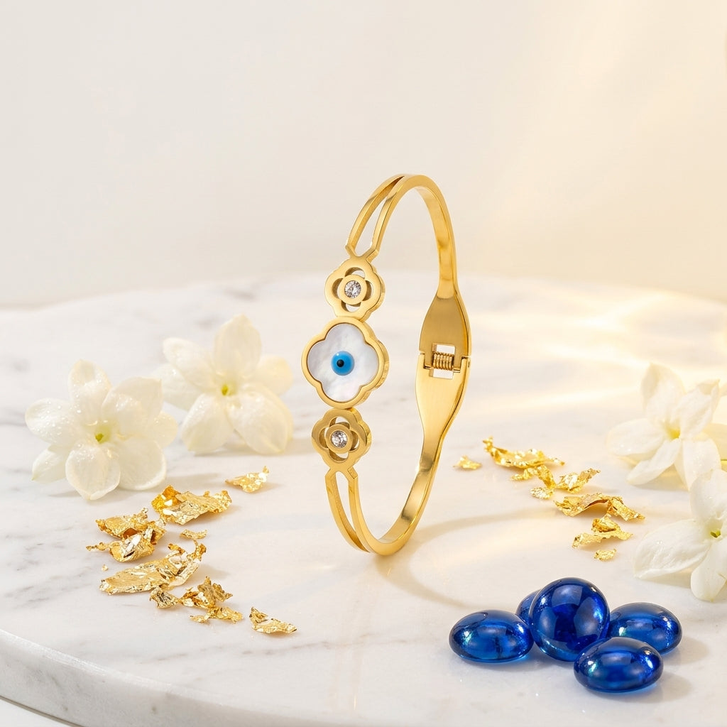 Seraphina Evil Eye Gold Bracelet