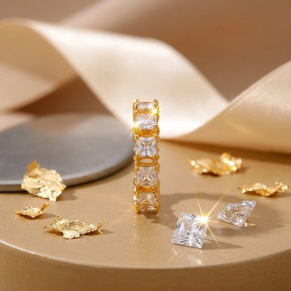 Emerelle Royale Ring - Crystal White