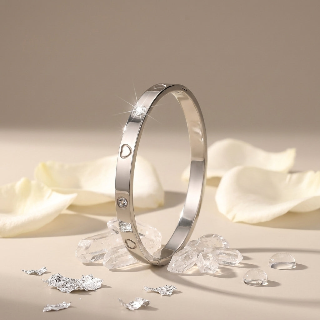 Silver Heart Bracelet