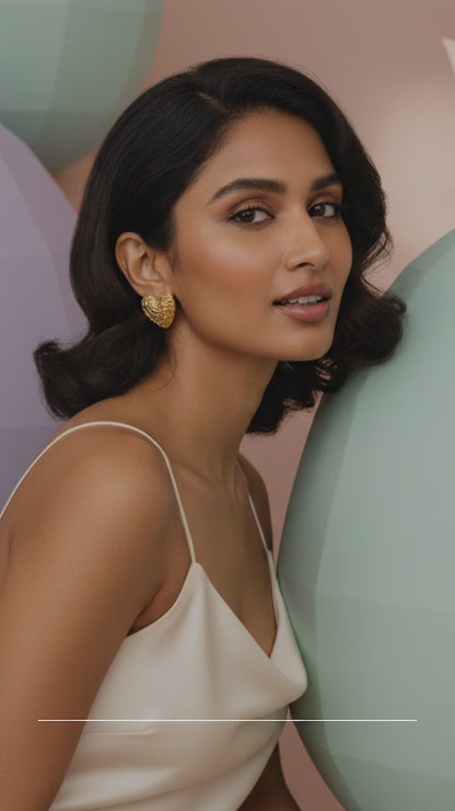 WovenHeart Textured Luxe Stud Earrings