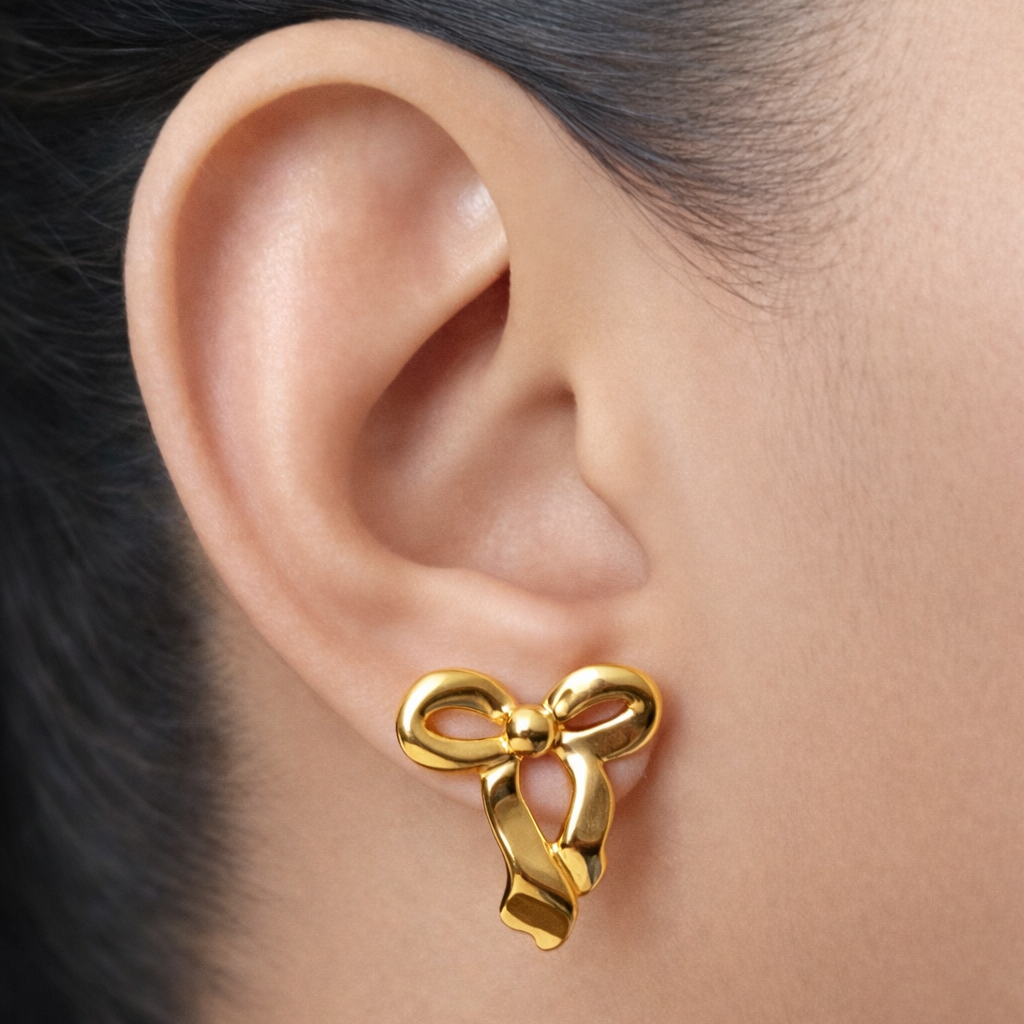 Aurora Bow Stud Earrings