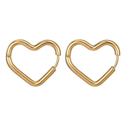 Celestia Heart Hoop Earring