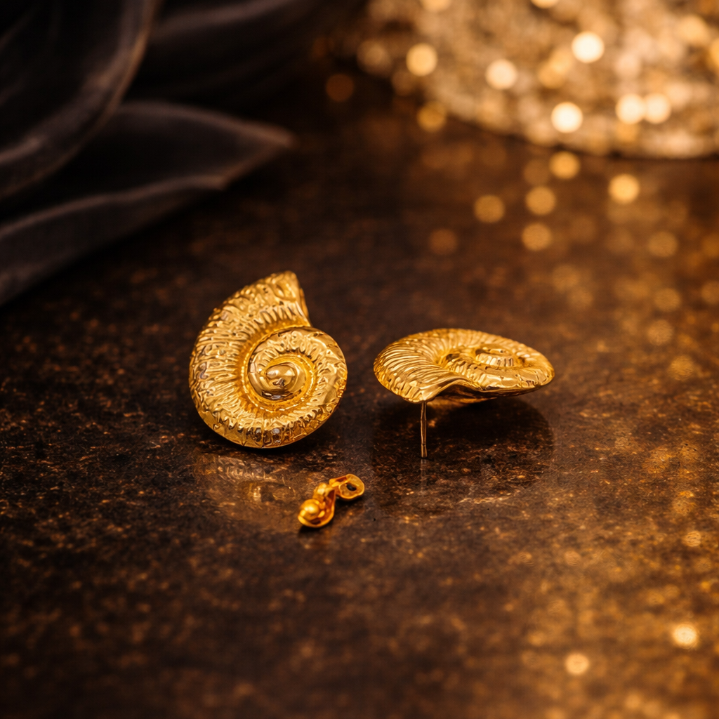 OroShell Heritage Statement Earrings