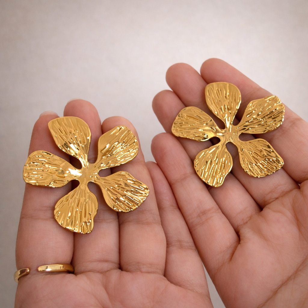 Aurielle Bloom Gold Stud Earrings
